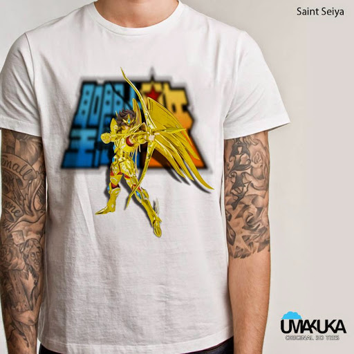 Umakuka Kaos Oblong 3D Saint Seiya (white)